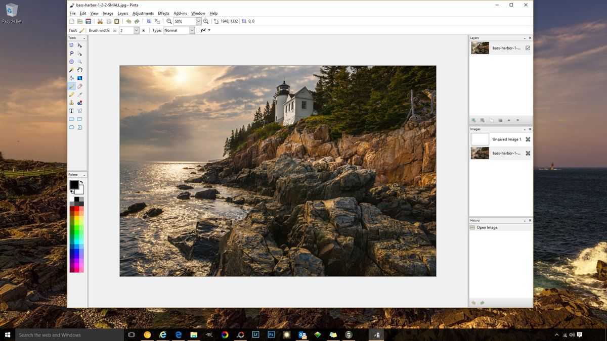 Pinta free opensource photo editing software for windows